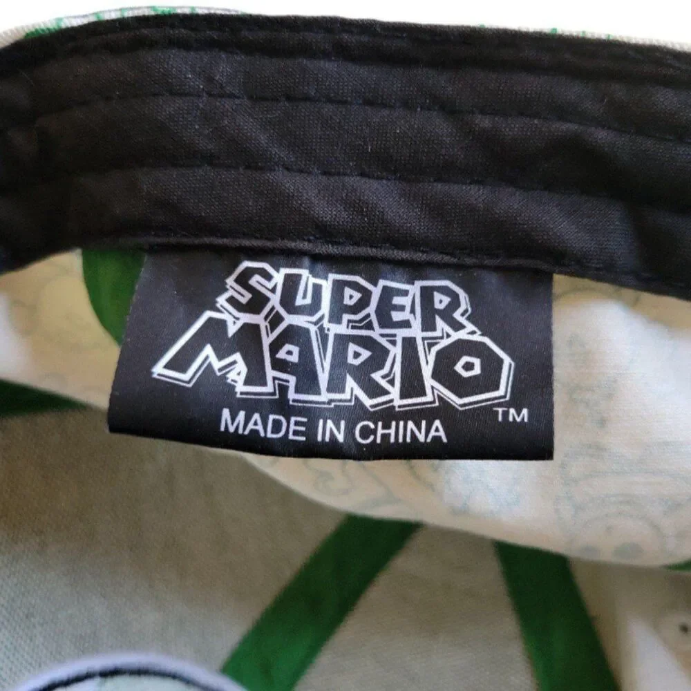 Nintendo Super Mario Hat Size Large XL L/XL Embroidery 1-UP Mushroom Get A Life